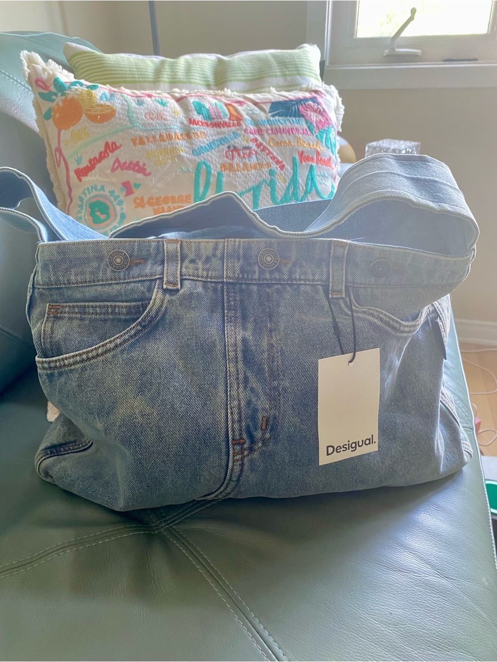 New with Tags Desigual Large Denim Bag